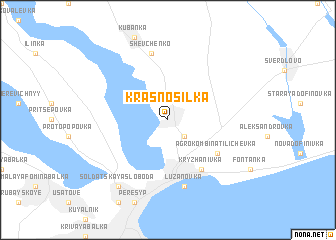 map of Krasnosilka