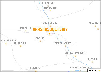 map of Krasno-Sovetskiy