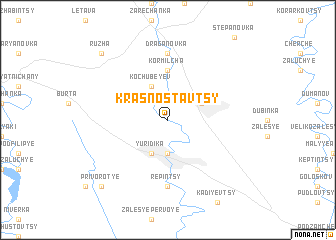 map of Krasnostavtsy