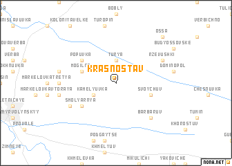 map of Krasnostav