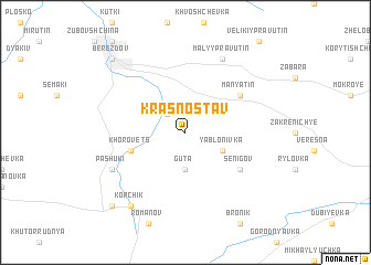 map of Krasnostav