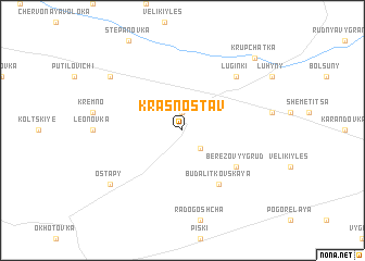 map of Krasnostav