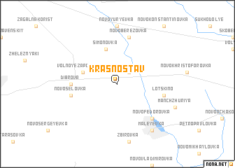map of Krasnostav