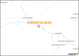 map of Krasnotalovka