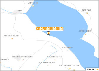 map of Krasnovidovo