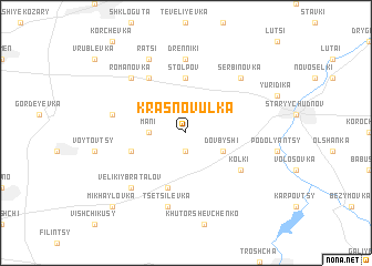 map of Krasnovulʼka