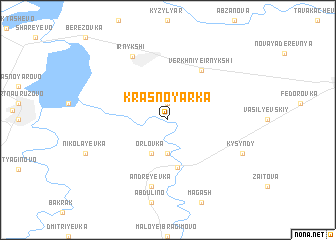 map of Krasnoyarka