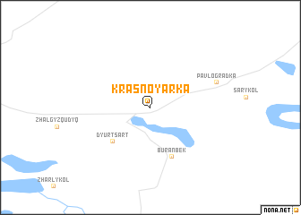 map of Krasnoyarka