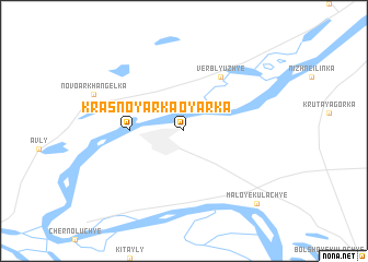 map of Krasnoyarka