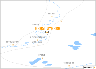 map of Krasnoyarka