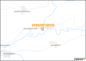 map of Krasnoyarka