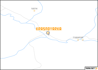 map of Krasnoyarka