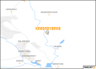 map of Krasnoyarka