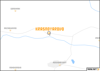 map of Krasnoyarovo