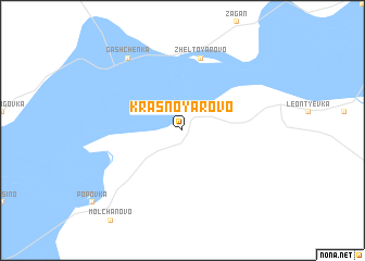 map of Krasnoyarovo