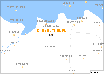 map of Krasnoyarovo