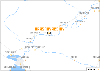 map of Krasnoyarskiy