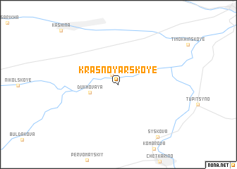 map of Krasnoyarskoye