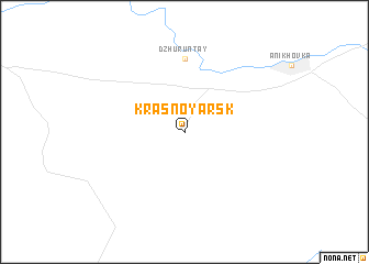 map of Krasnoyarsk