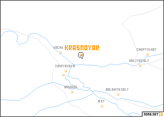 map of Krasnoyar