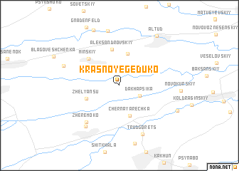 map of Krasnoye Geduko