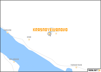map of Krasnoye Ivanovo