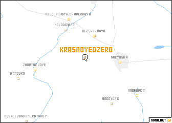 map of Krasnoye Ozero