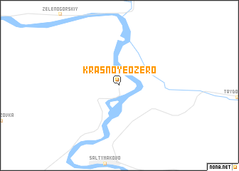 map of Krasnoye Ozero