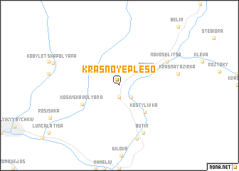 map of Krasnoye Plëso