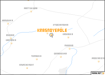 map of Krasnoye Pole