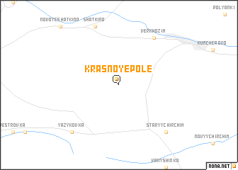 map of Krasnoye Pole