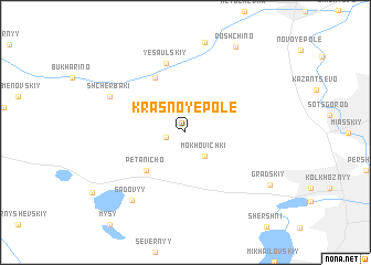 map of Krasnoye Pole