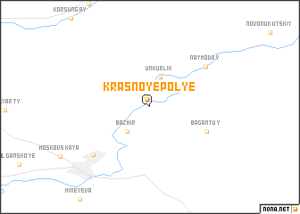 map of Krasnoye Polye
