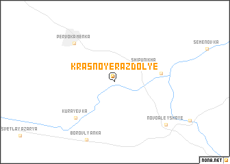 map of Krasnoye Razdol\