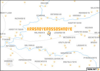 map of Krasnoye Rossoshnoye