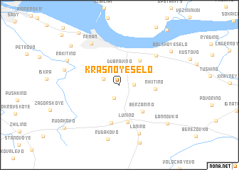 map of Krasnoye Selo