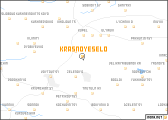 map of Krasnoye Selo