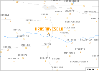 map of Krasnoye Selo