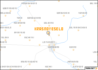 map of Krasnoye Selo