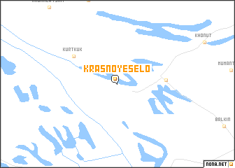 map of Krasnoye Selo