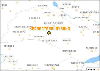 map of Krasnoye Solnyshko