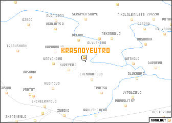 map of Krasnoye Utro