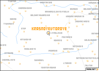 map of Krasnoye Vtoroye