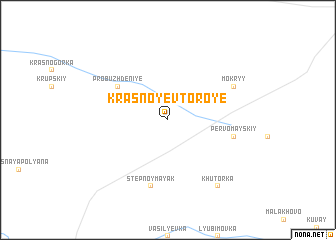 map of Krasnoye Vtoroye