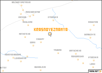 map of Krasnoye Znamya