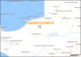 map of Krasnoye Znamya