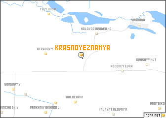 map of Krasnoye Znamya