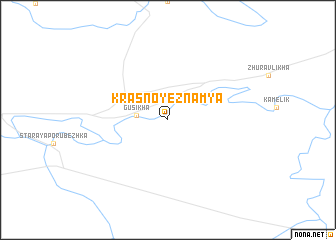 map of Krasnoye Znamya