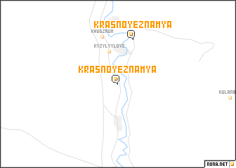 map of Krasnoye Znamya