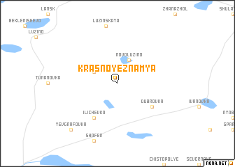 map of Krasnoye Znamya
